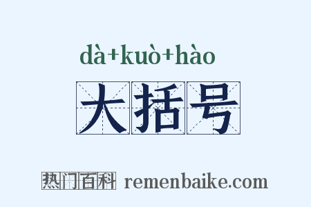大括号是什么意思的图片